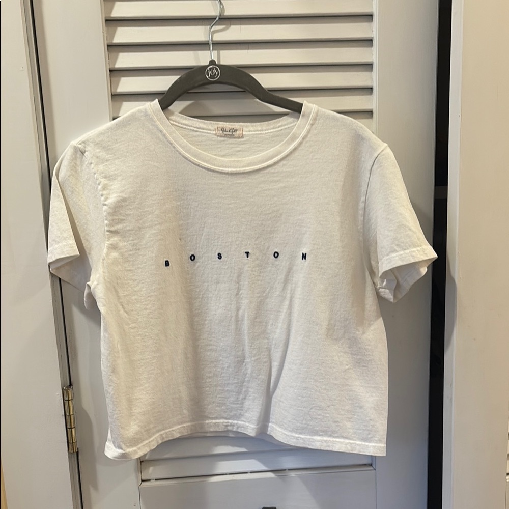 White Boston Graphic T-Shirt